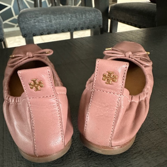 Tory Burch Pink Size 5 Ballet Flat Square Toe - Picture 2 of 12